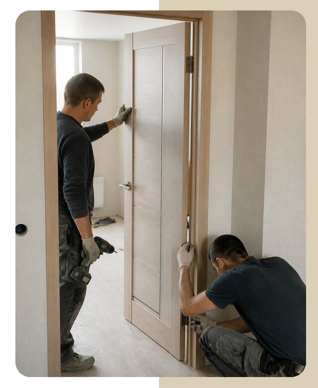 Установка полуторной двери в Раменском по цене от 6590 р. | ДвериЛегко-Рмн